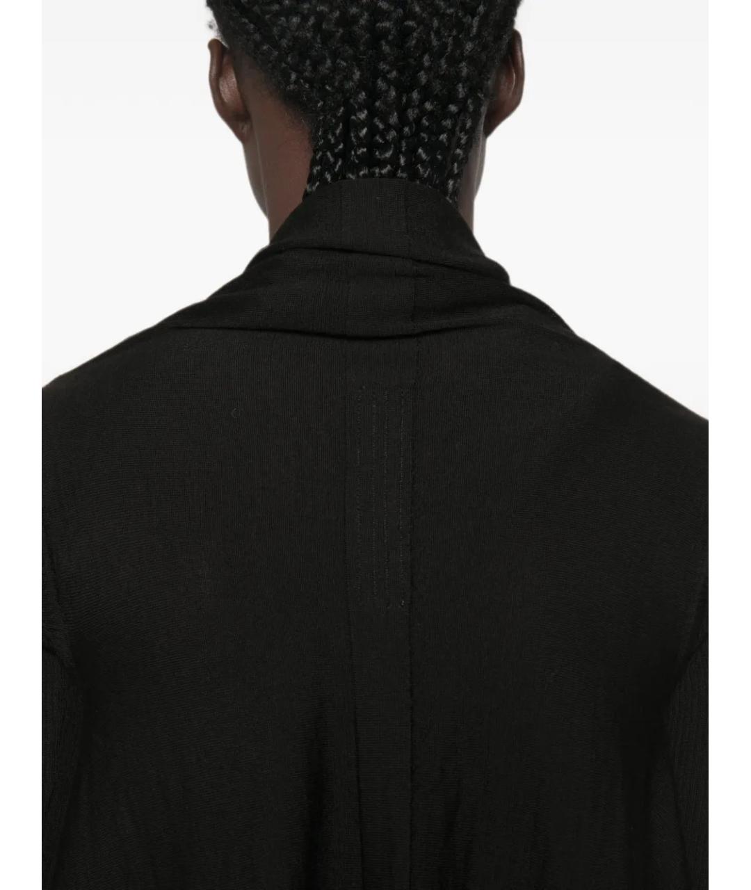 RICK OWENS Черный шерстяной кардиган, фото 5