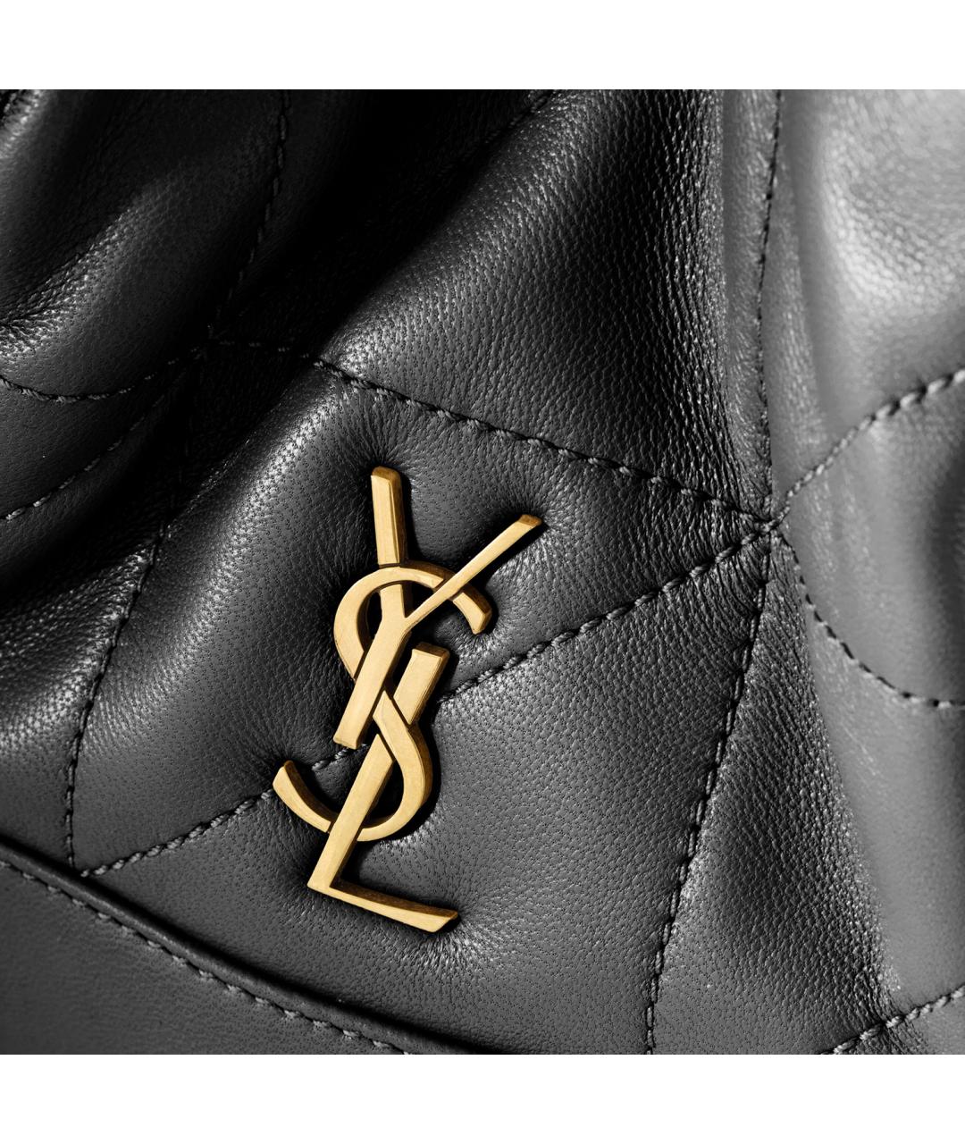 SAINT LAURENT Черная кожаная сумка через плечо, фото 4