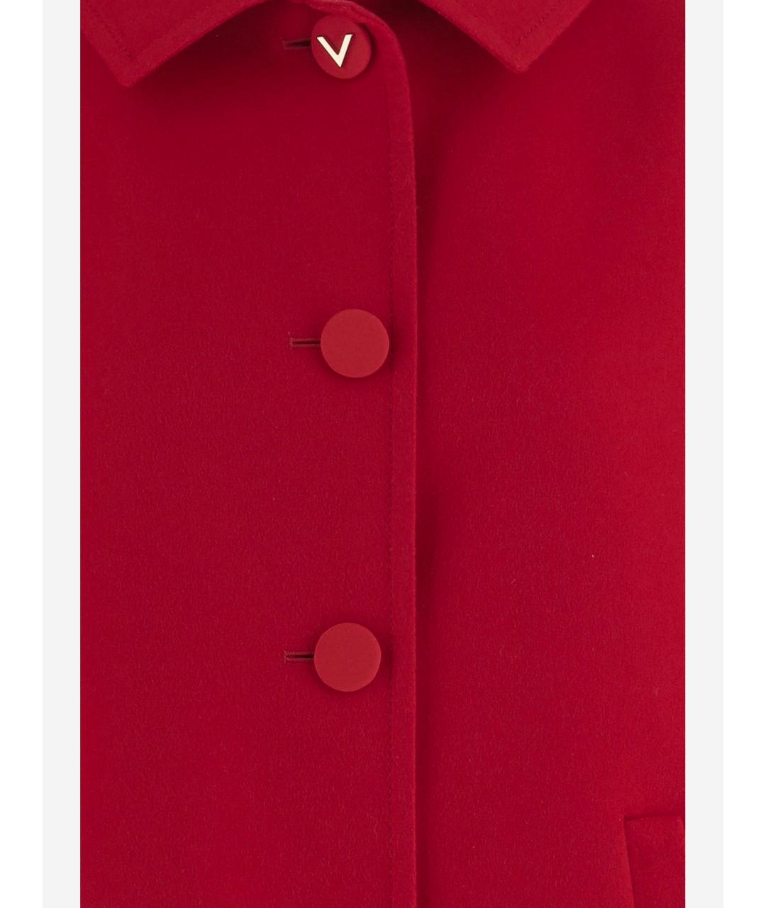 VALENTINO Красное шерстяное пальто, фото 3