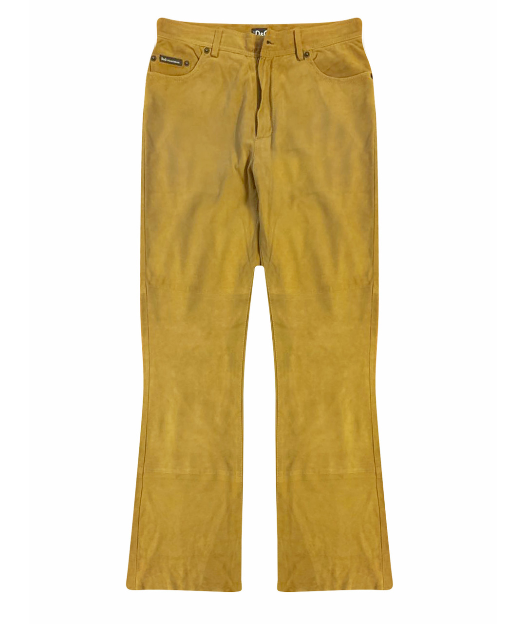 DOLCE&GABBANA Бежевые замшевые брюки широкие, фото 1