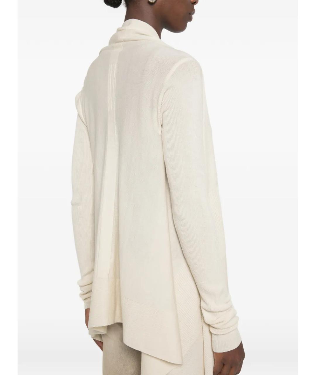 RICK OWENS Белый шерстяной кардиган, фото 5
