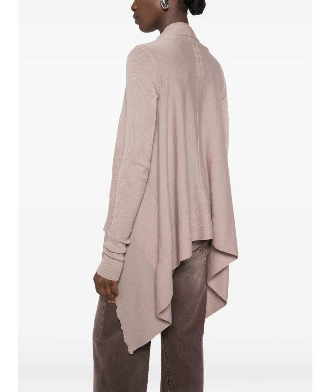 RICK OWENS Розовый шерстяной кардиган, фото 5