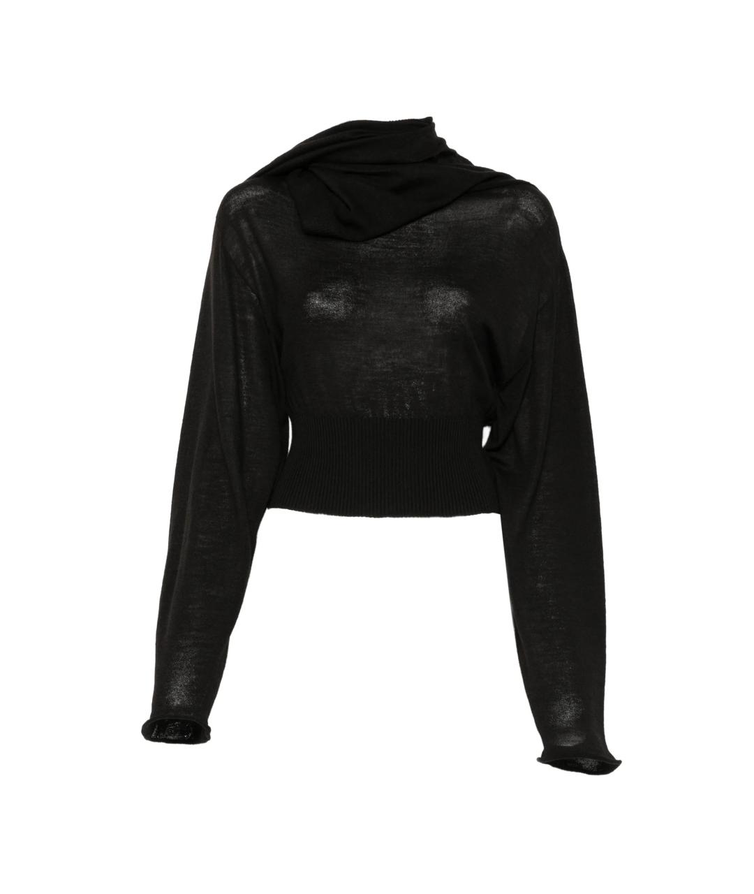 RICK OWENS Черная шерстяная рубашка, фото 1