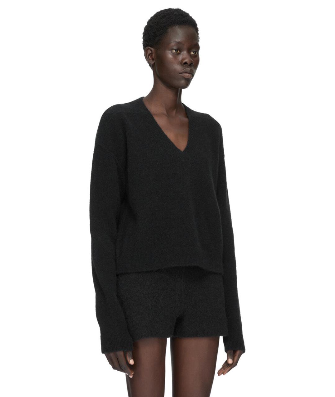 RICK OWENS Черный шерстяной джемпер / свитер, фото 3