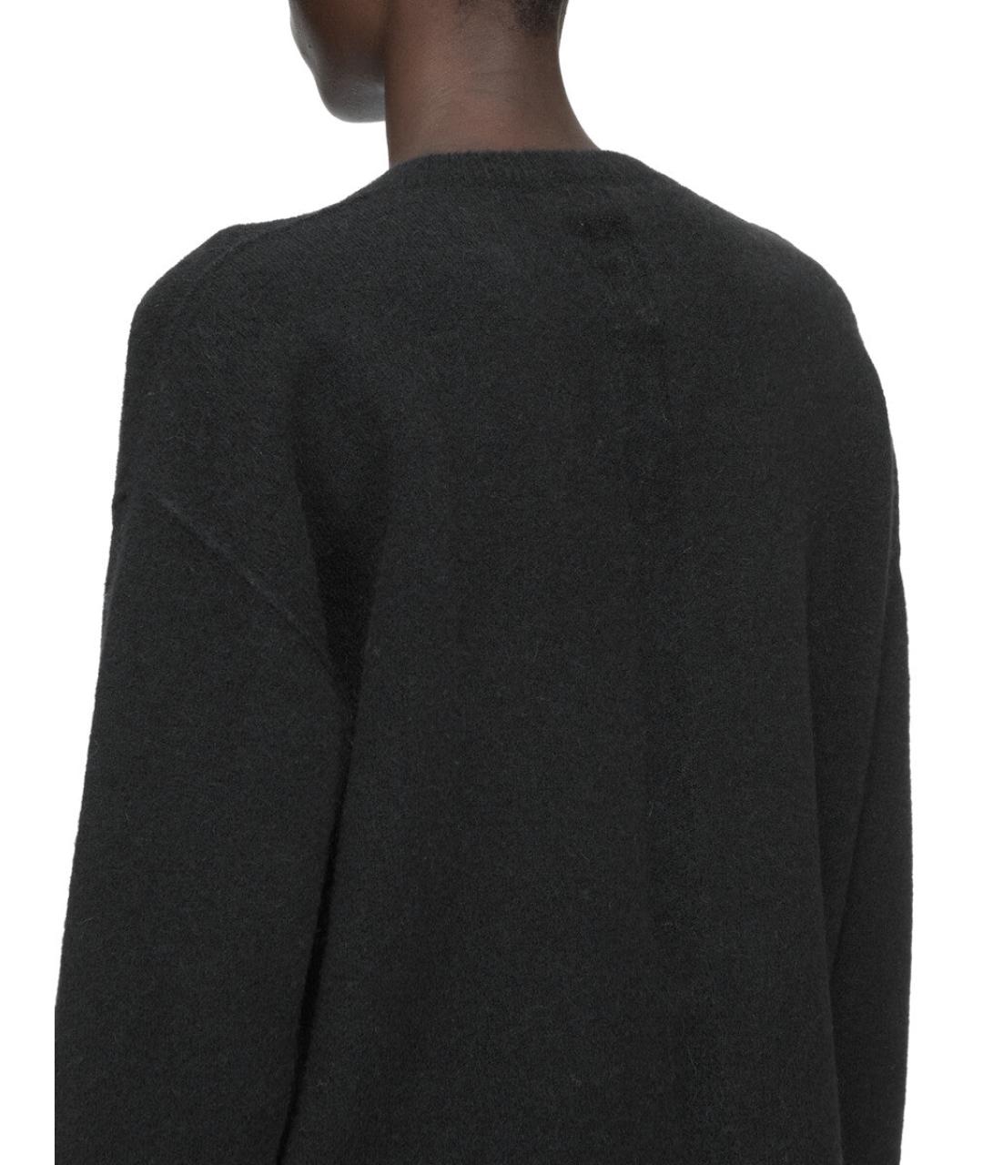 RICK OWENS Черный шерстяной джемпер / свитер, фото 6