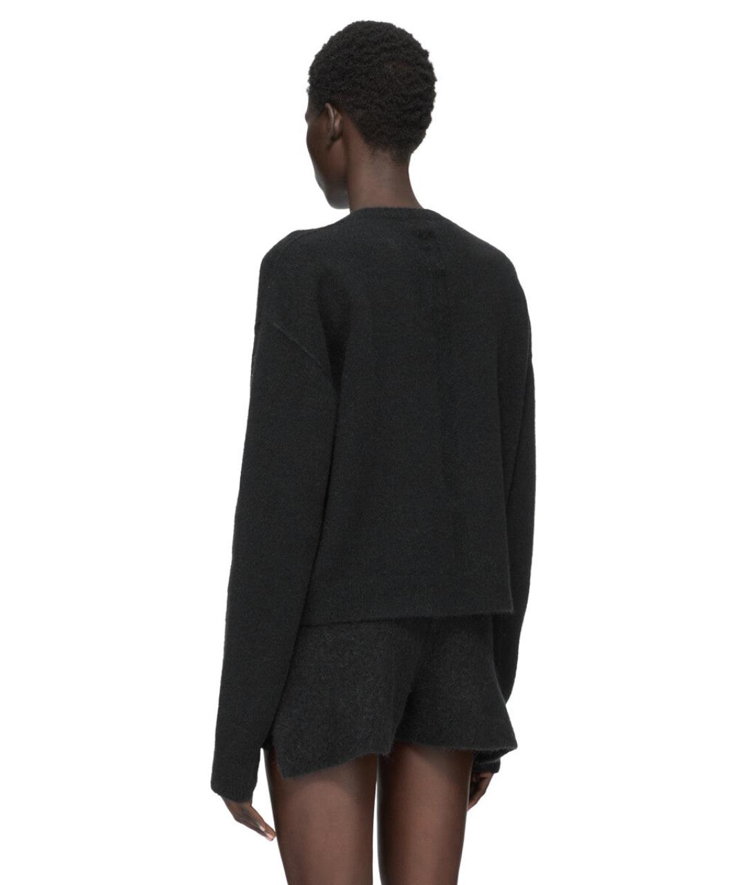 RICK OWENS Черный шерстяной джемпер / свитер, фото 4