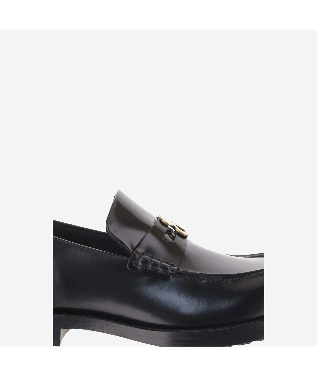 BALENCIAGA Черные кожаные лоферы, фото 5