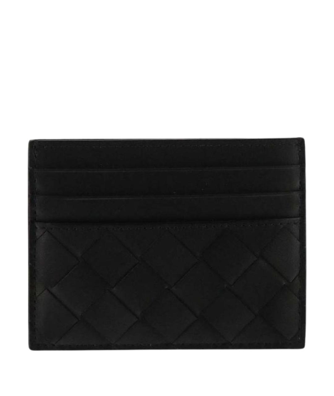 BOTTEGA VENETA Черный кожаный кардхолдер, фото 1