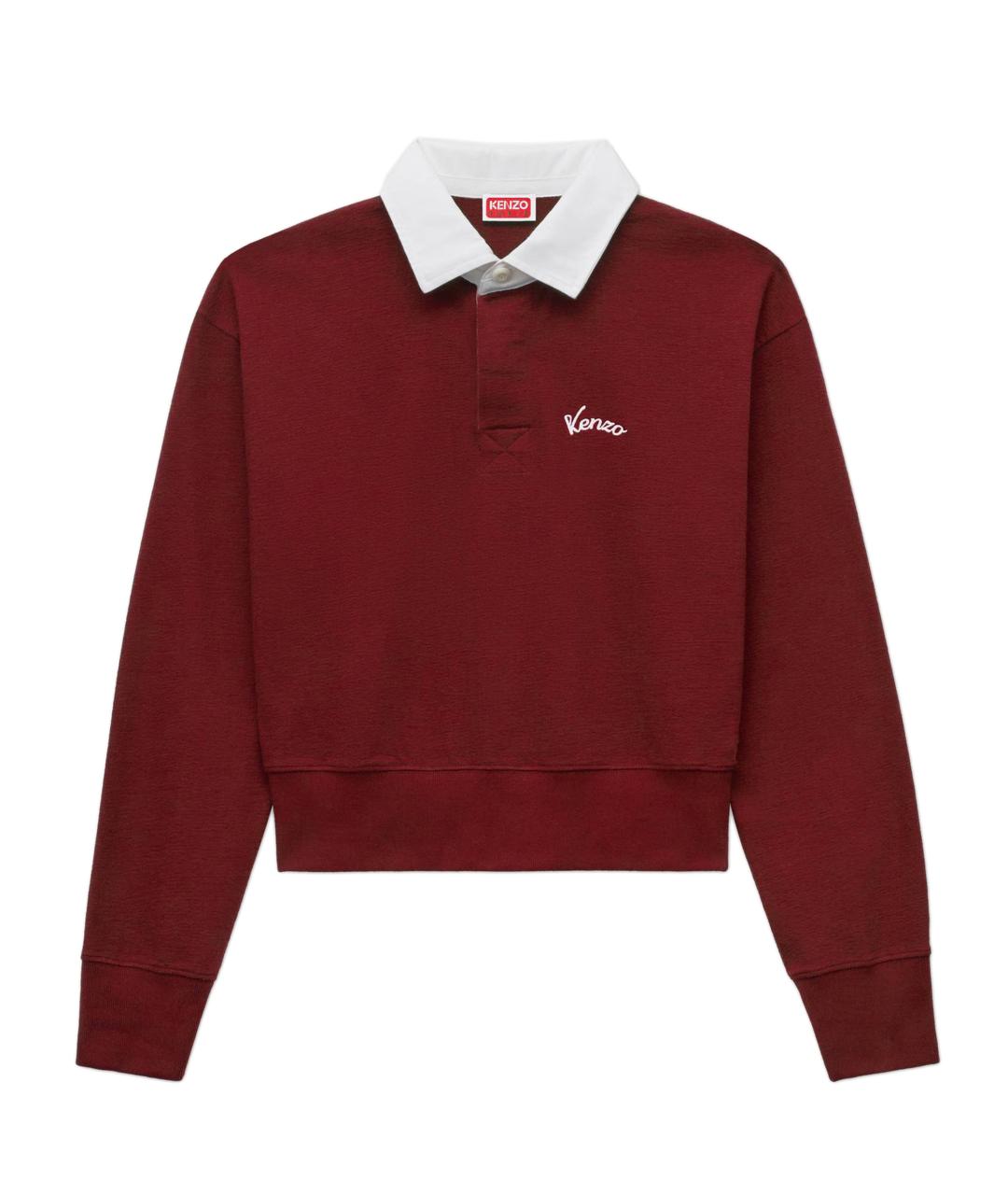 KENZO Красная хлопковая футболка, фото 1
