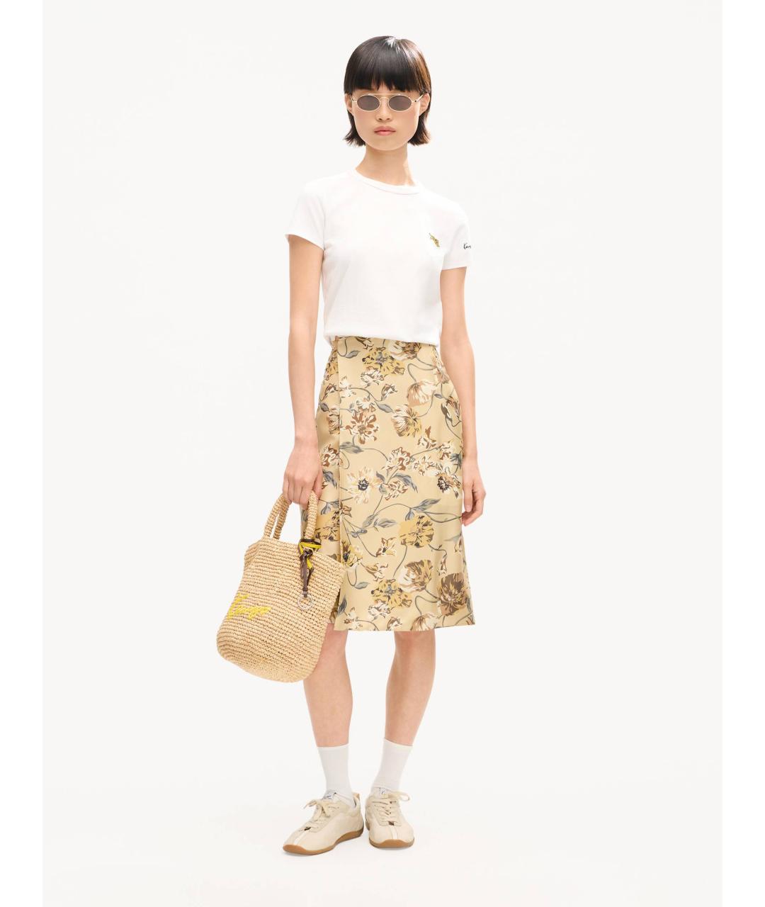 KENZO Белая хлопковая футболка, фото 4