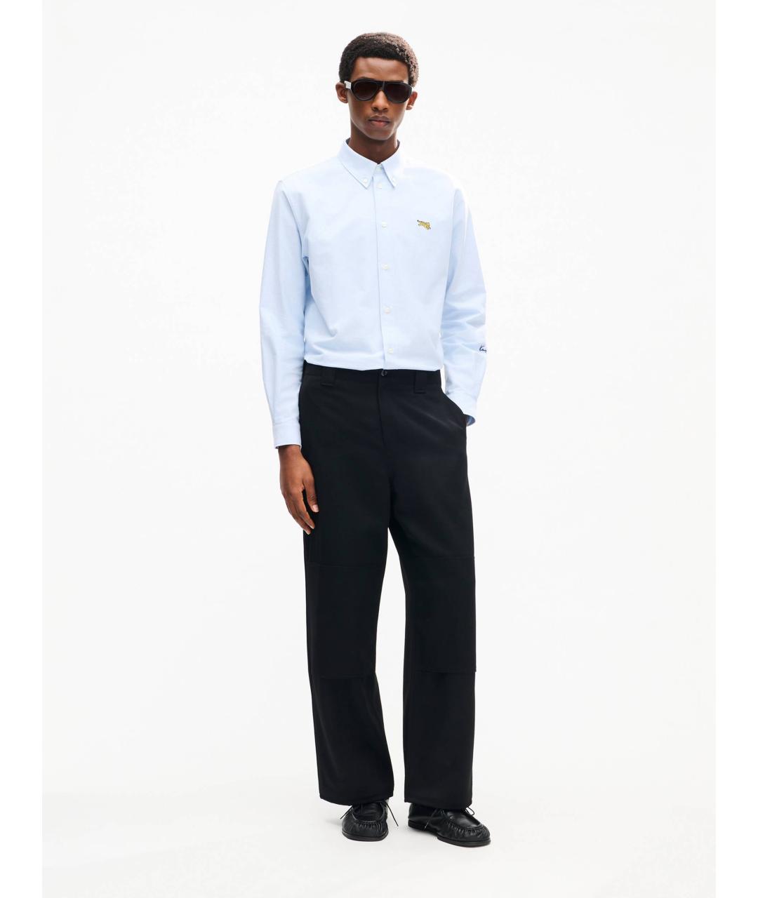 KENZO Голубая хлопковая кэжуал рубашка, фото 4