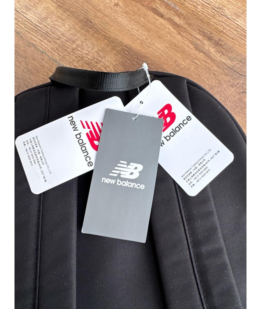 NEW BALANCE Черный тканевый рюкзак, фото 4