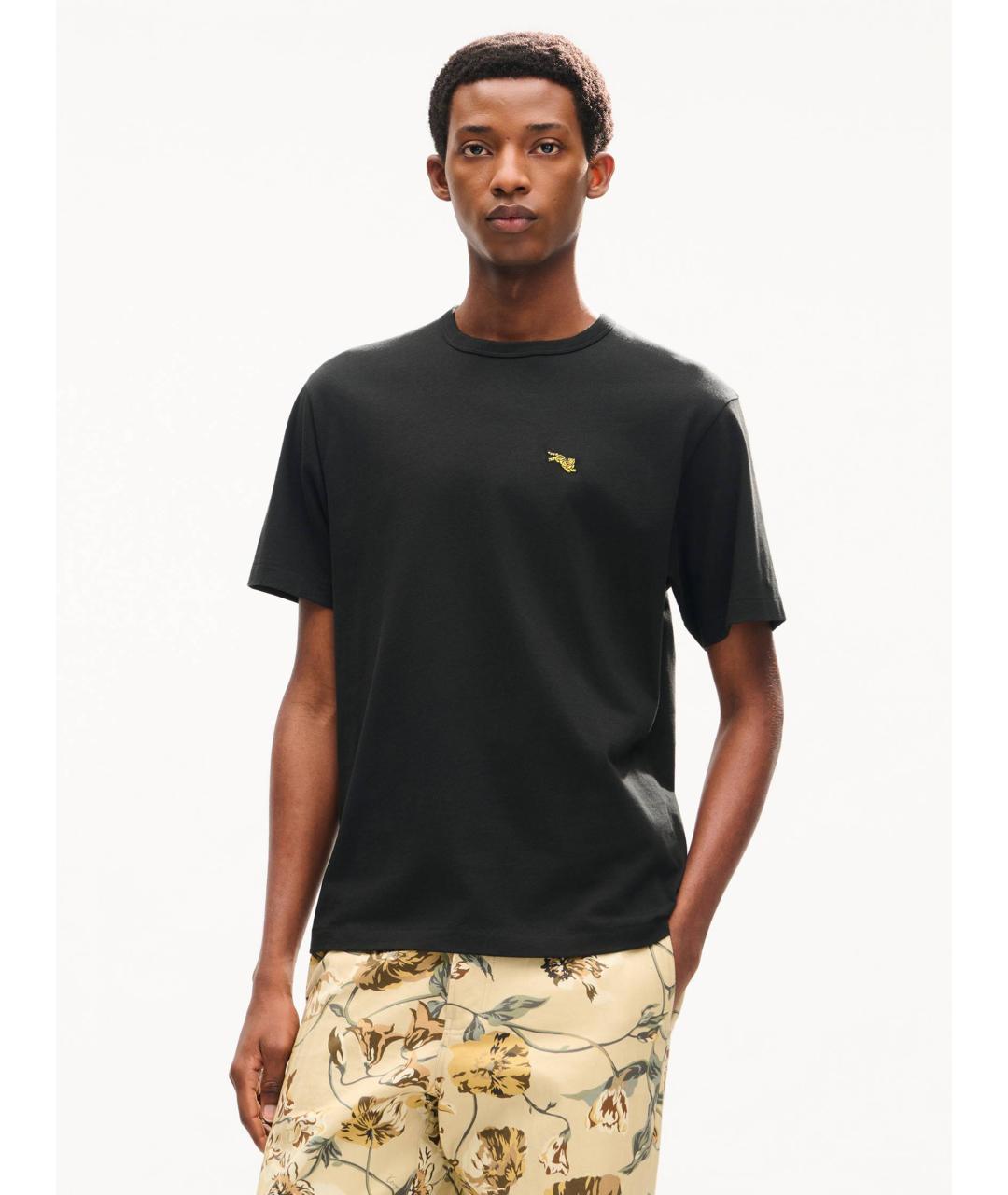 KENZO Черная хлопковая футболка, фото 2
