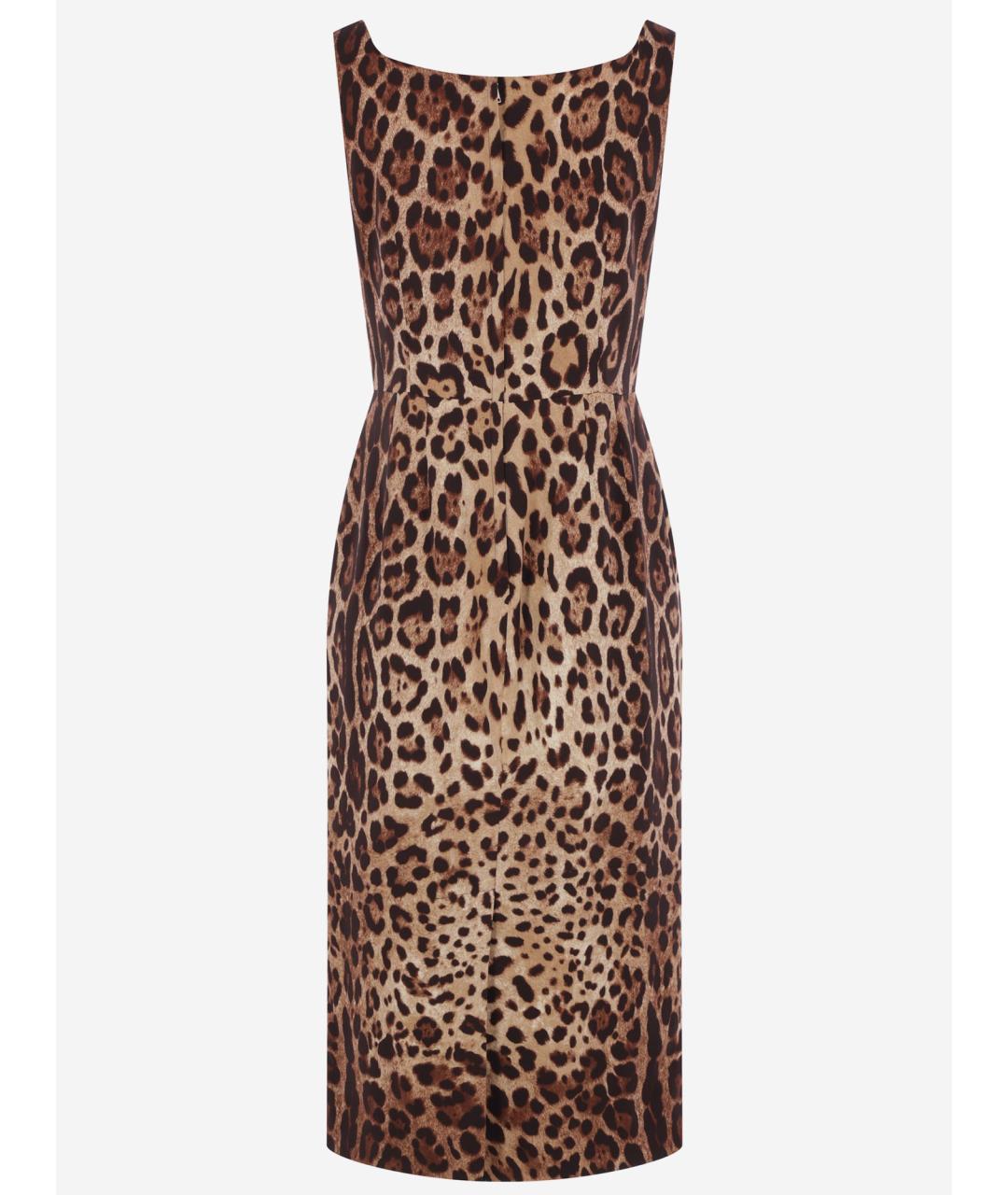 DOLCE&GABBANA Мульти шелковое платье, фото 2