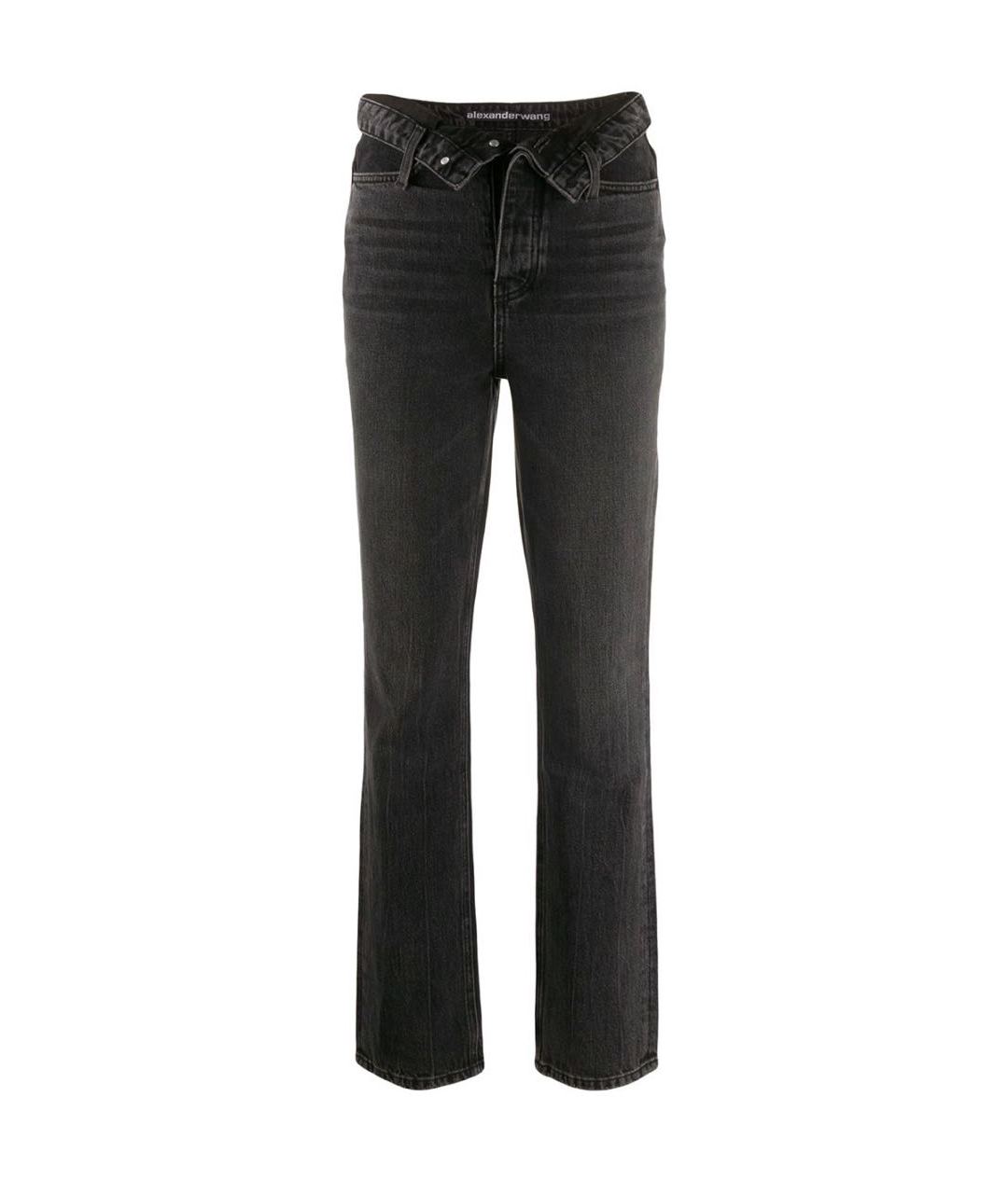 ALEXANDER WANG Черные хлопковые прямые джинсы, фото 1