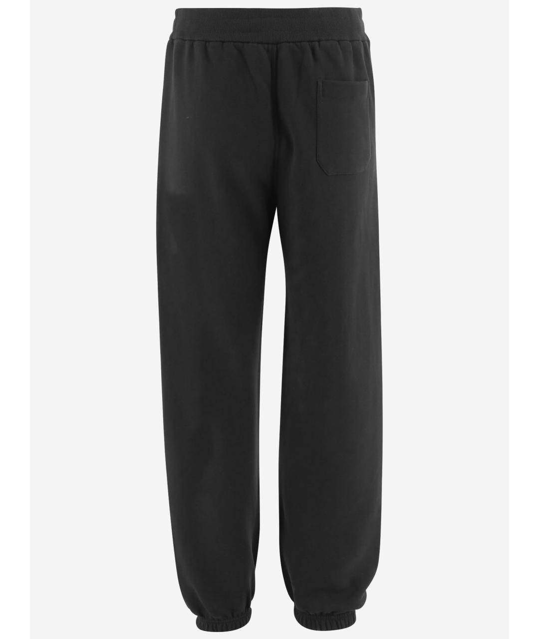 JIL SANDER Черные хлопковые спортивные брюки и шорты, фото 2