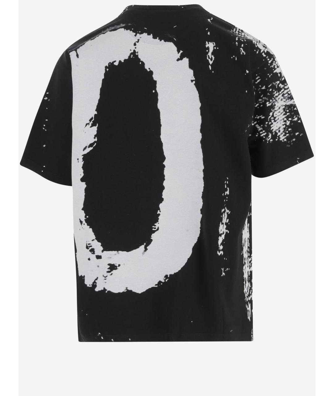 MAISON MARGIELA Черная хлопковая футболка, фото 2