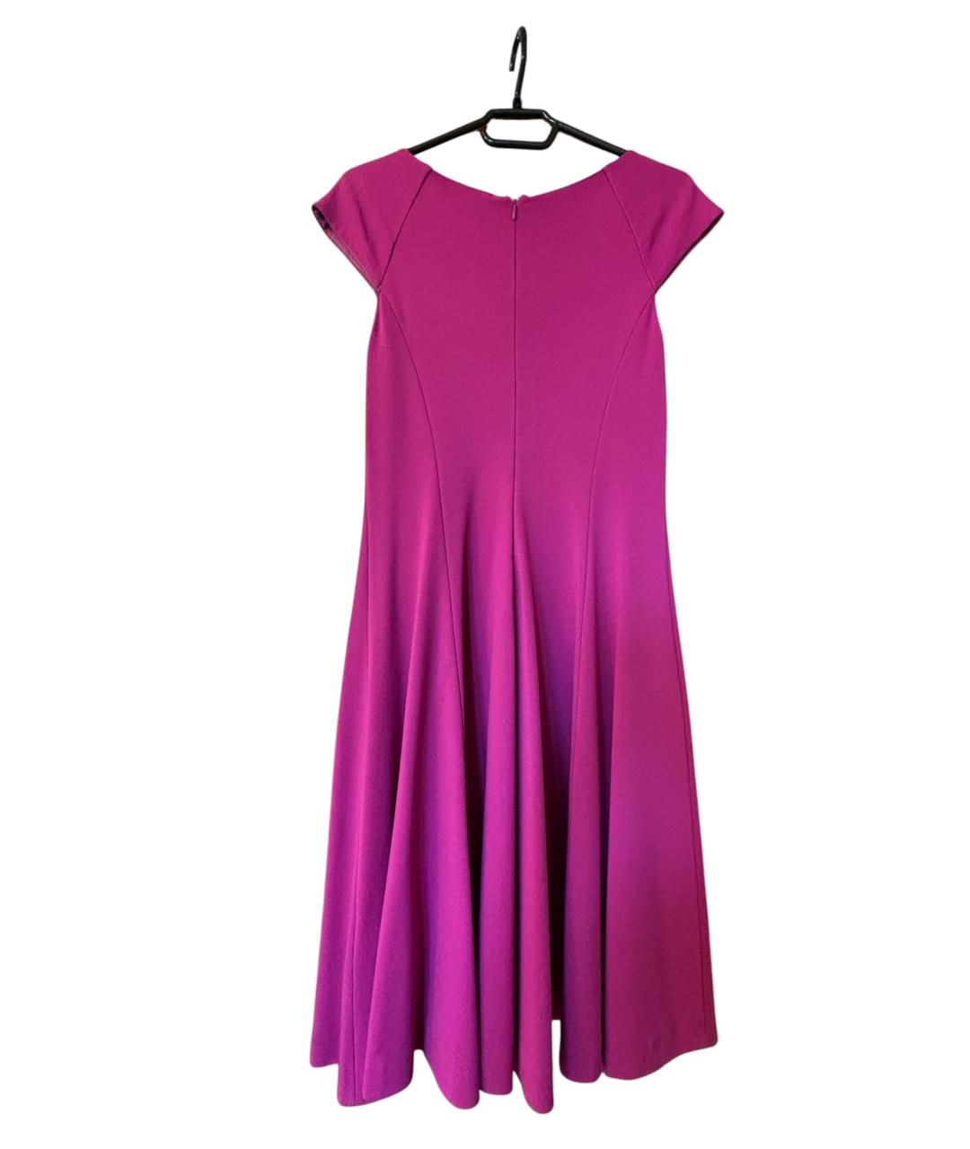 ARMANI COLLEZIONI Фуксия вискозное вечернее платье, фото 3