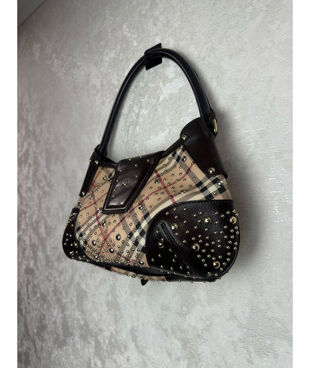 BURBERRY Черная тканевая сумка через плечо, фото 3