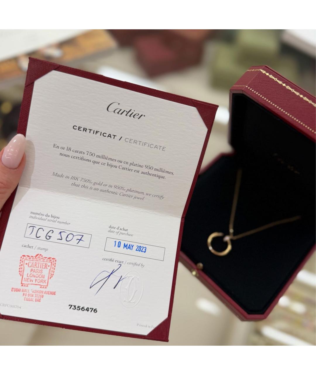 CARTIER Золотая подвеска из розового золота, фото 2