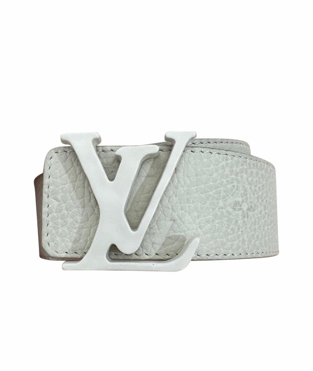 LOUIS VUITTON Бежевый кожаный ремень, фото 1