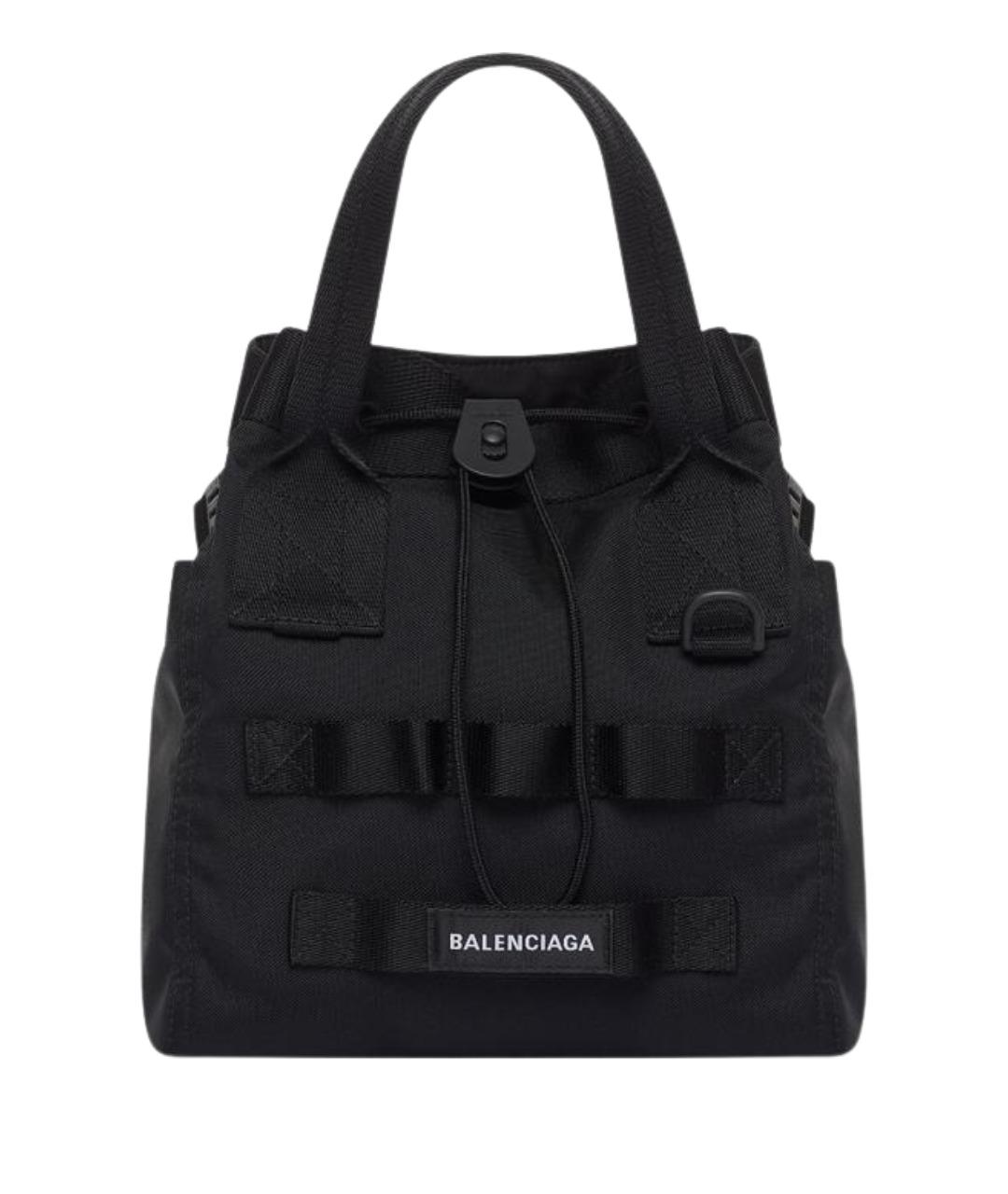 BALENCIAGA Черная нейлоновая сумка на плечо, фото 1