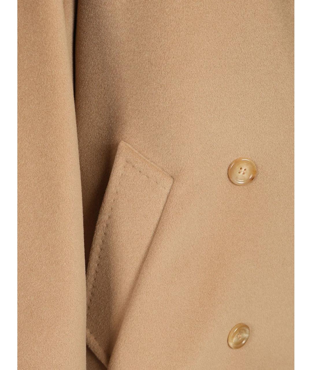 MAX MARA Бежевое шерстяное пальто, фото 5