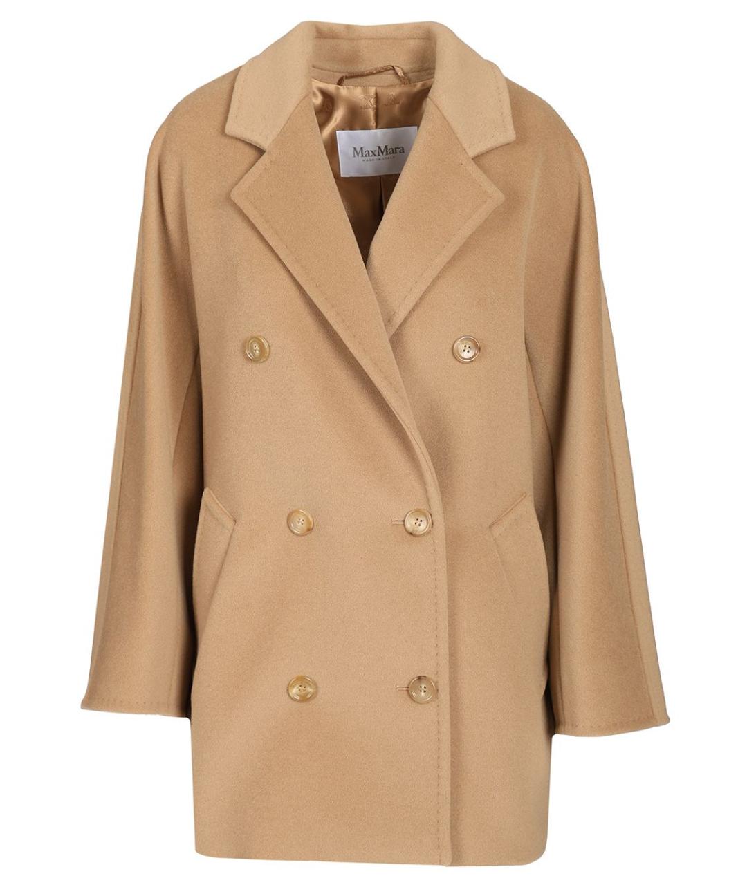 MAX MARA Бежевое шерстяное пальто, фото 1