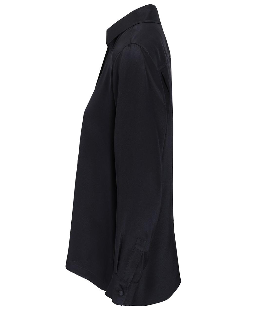MAX MARA Синяя шелковая рубашка, фото 3