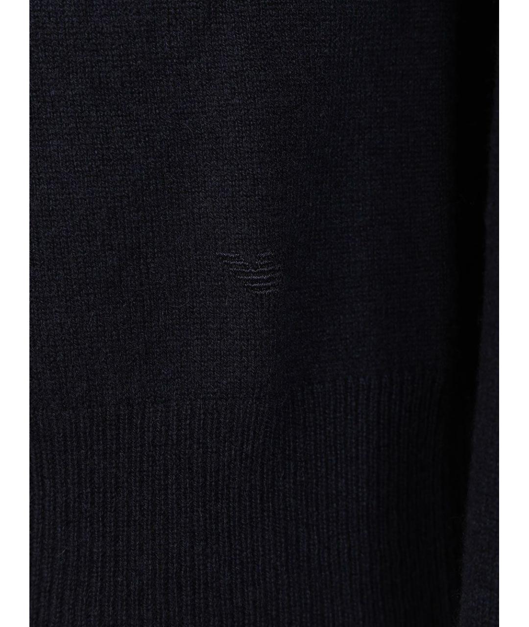EMPORIO ARMANI Синяя кашемировая водолазка, фото 4