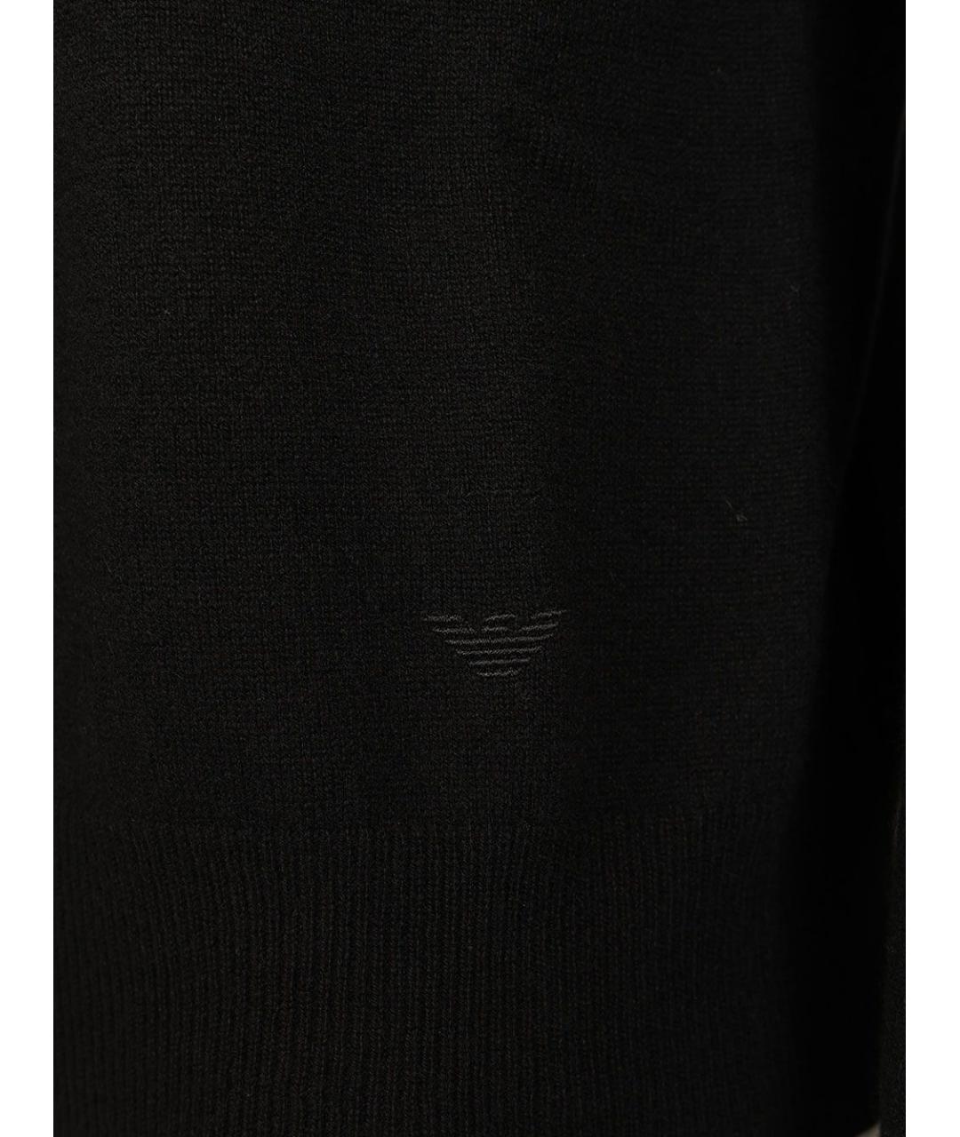 EMPORIO ARMANI Черная кашемировая водолазка, фото 4