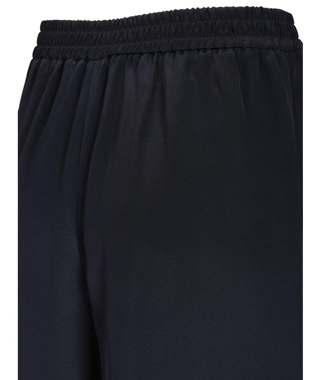 MAX MARA Синие шелковые прямые брюки, фото 4