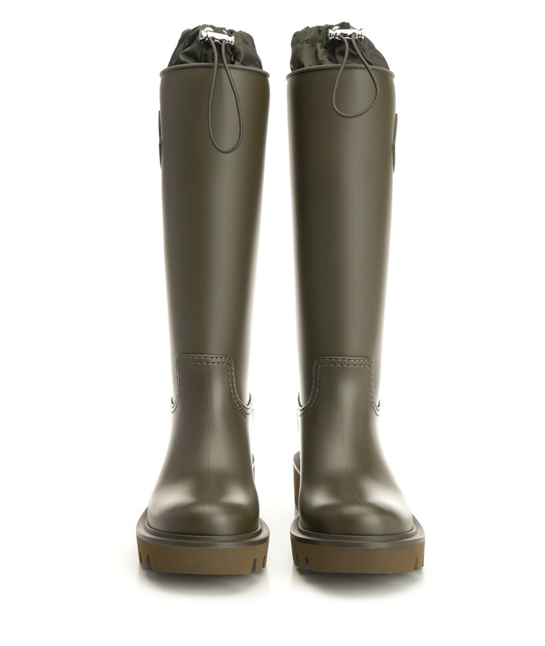 MONCLER Черные синтетические сапоги, фото 5