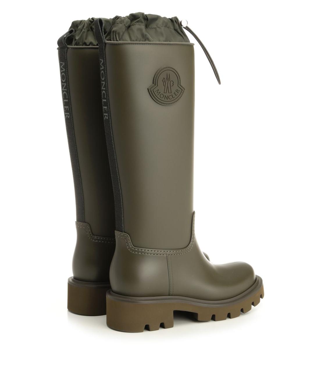 MONCLER Черные синтетические сапоги, фото 3