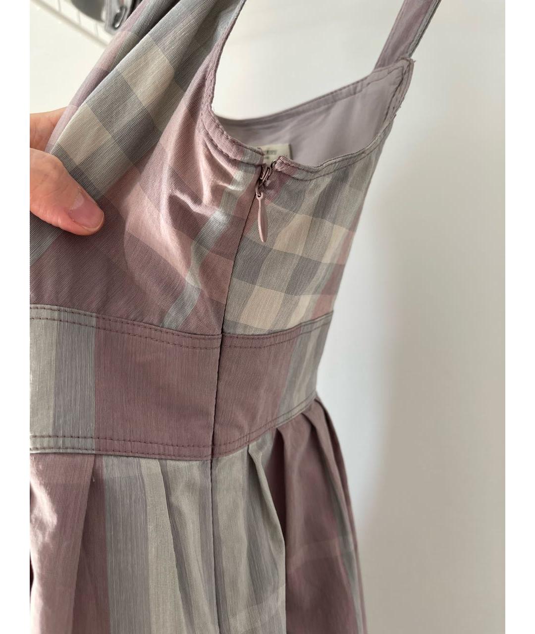 BURBERRY Фиолетовый хлопковый сарафан, фото 6