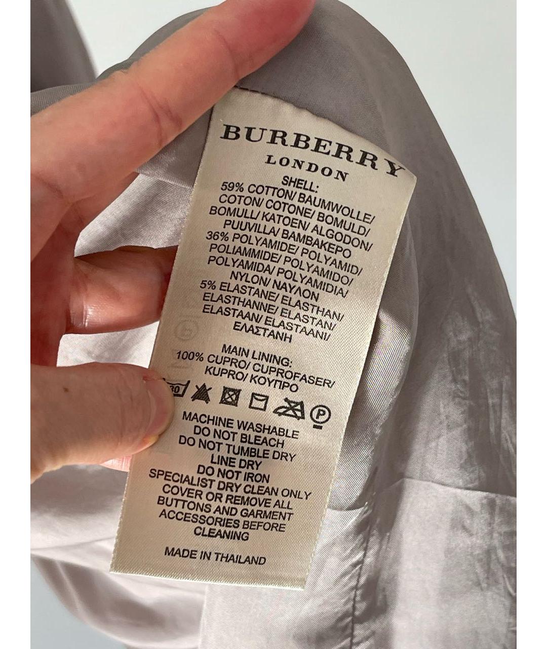 BURBERRY Фиолетовый хлопковый сарафан, фото 7