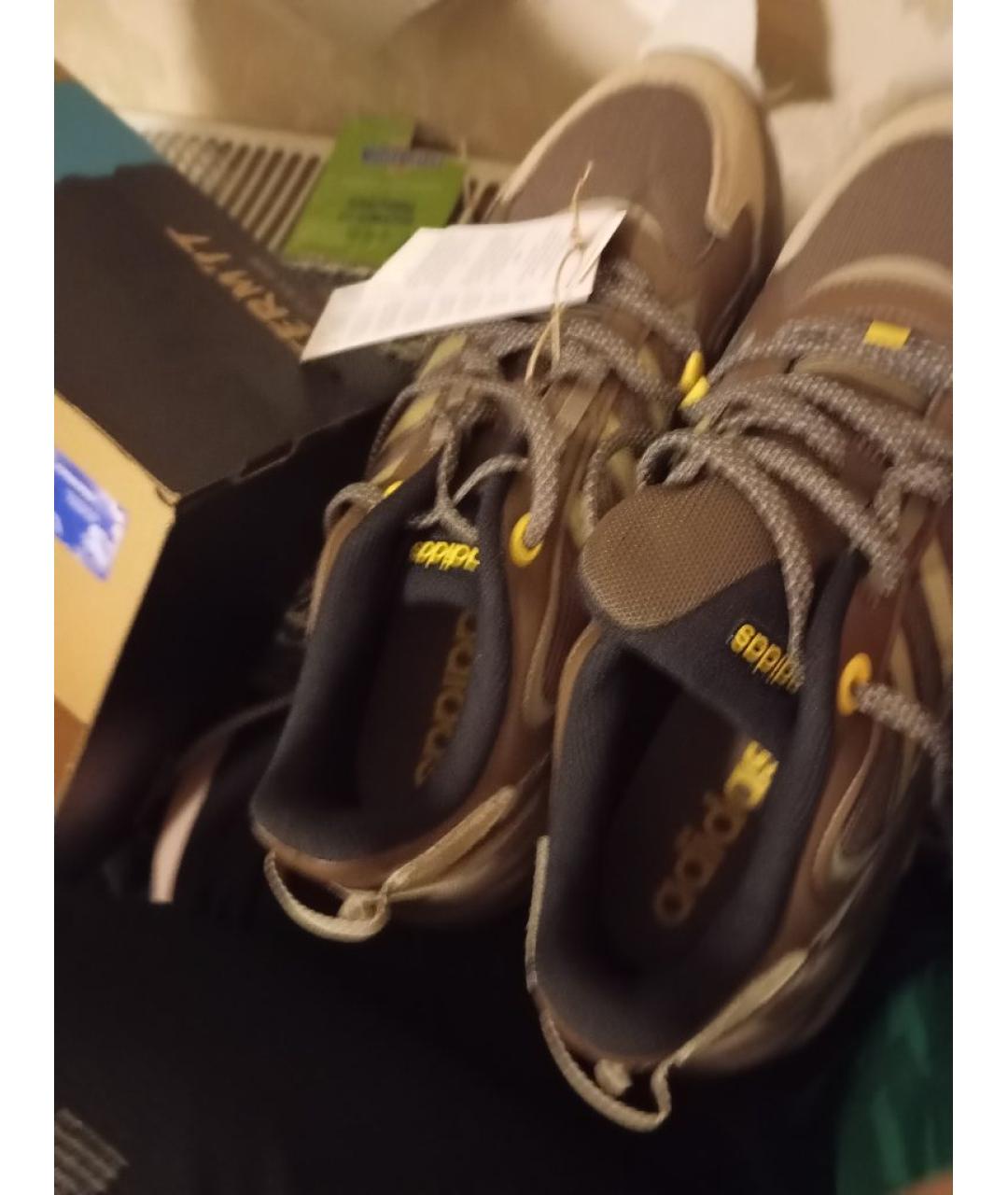 ADIDAS Бежевые замшевые низкие кроссовки / кеды, фото 3