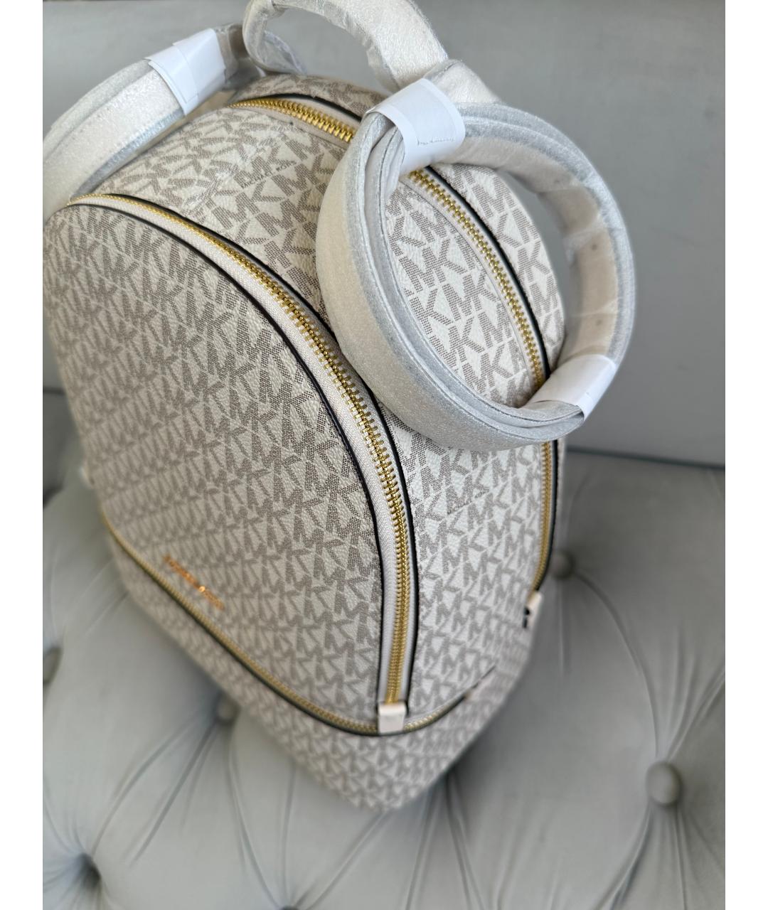 MICHAEL KORS Белый рюкзак, фото 2