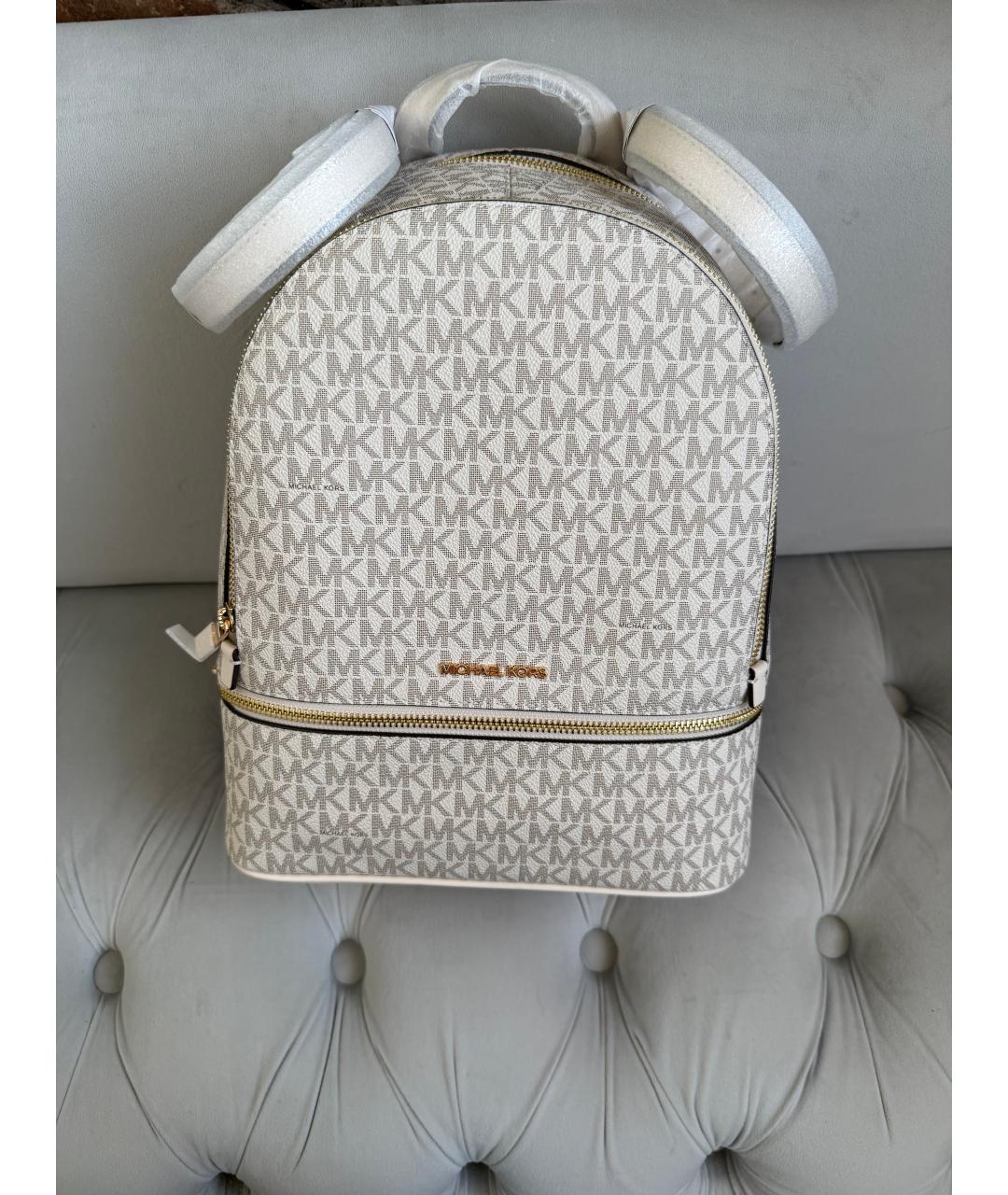MICHAEL KORS Белый рюкзак, фото 10