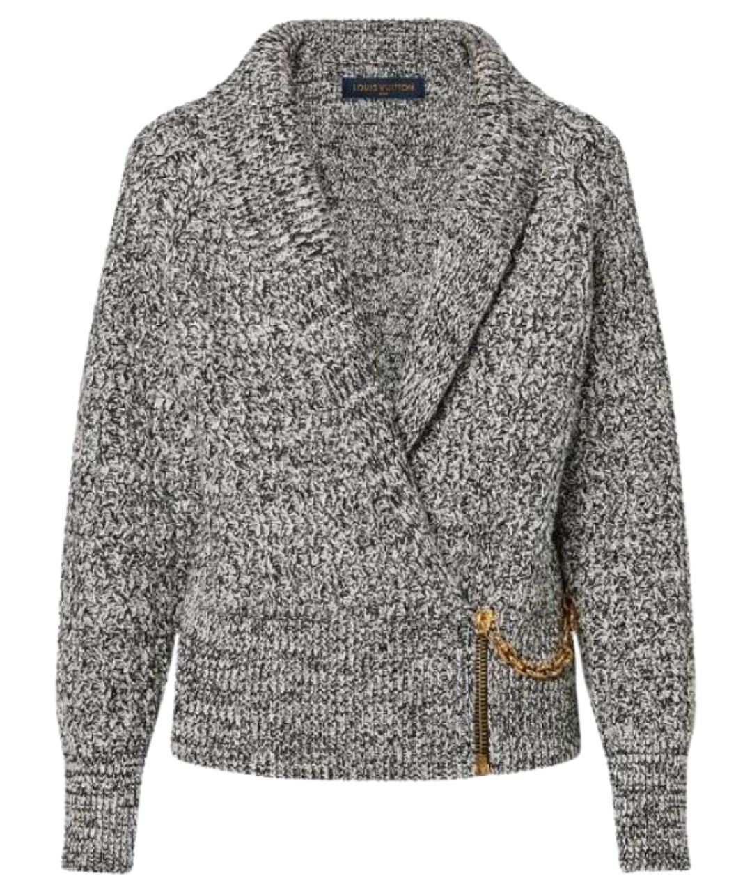 LOUIS VUITTON Серый кардиган, фото 1