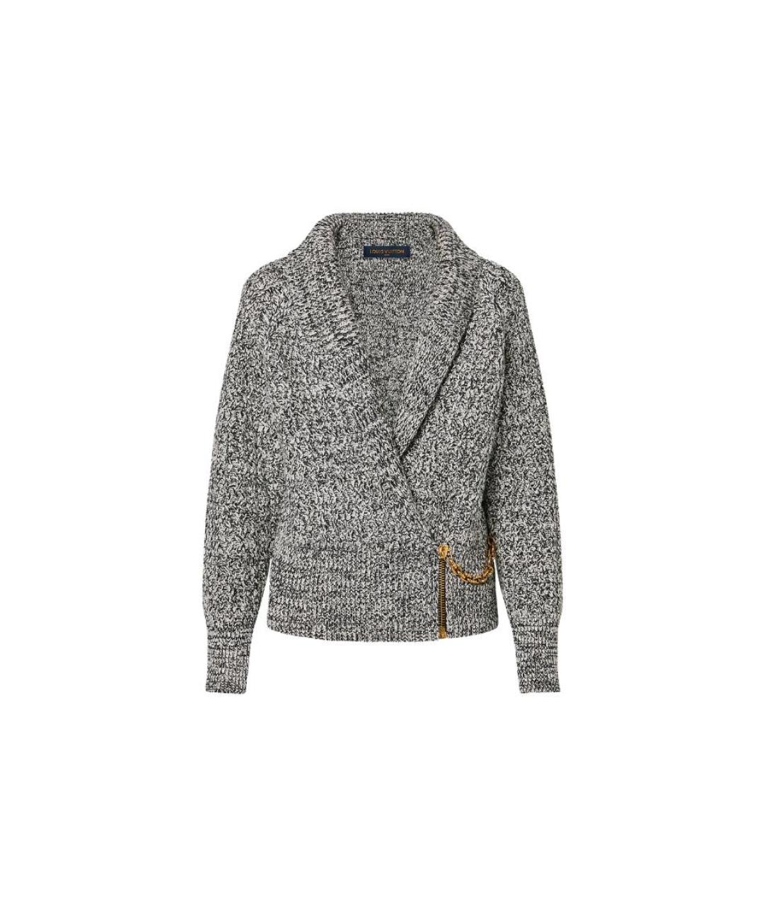 LOUIS VUITTON Серый кардиган, фото 6