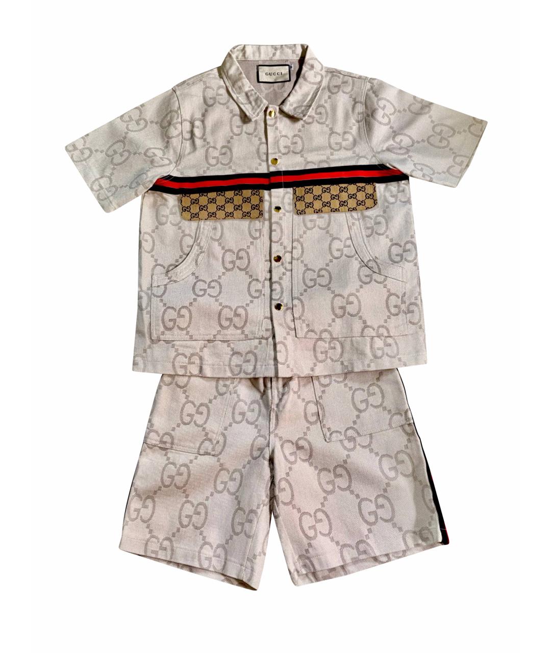 GUCCI Бежевый повседневный костюм, фото 1
