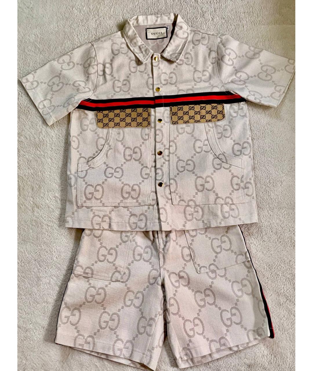 GUCCI Бежевый повседневный костюм, фото 9