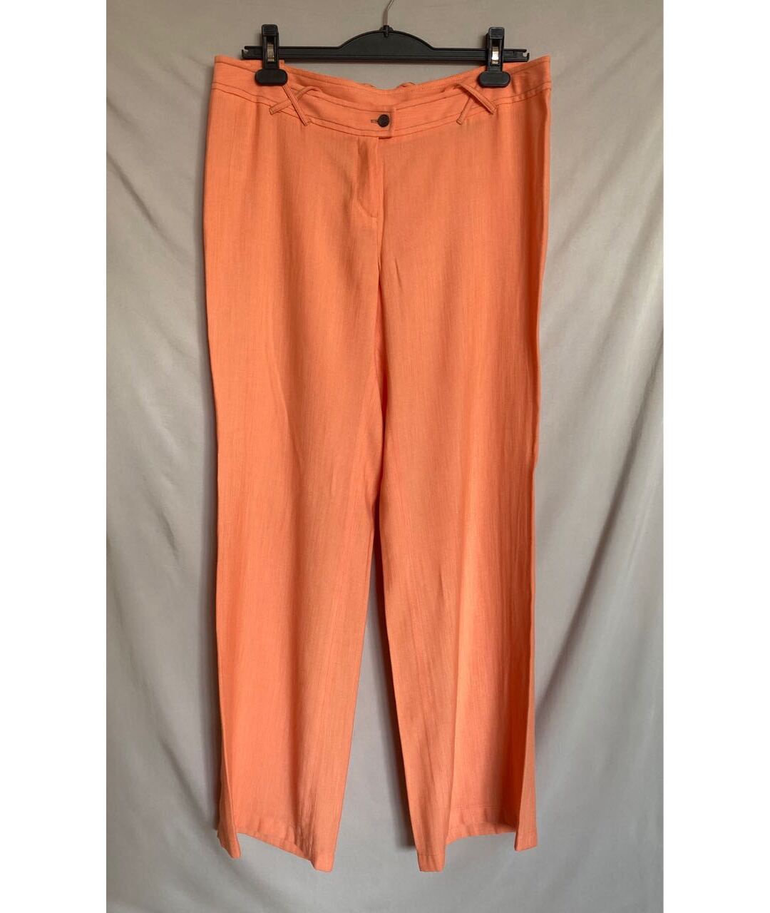 TORY BURCH Оранжевое хлопковые прямые брюки, фото 4