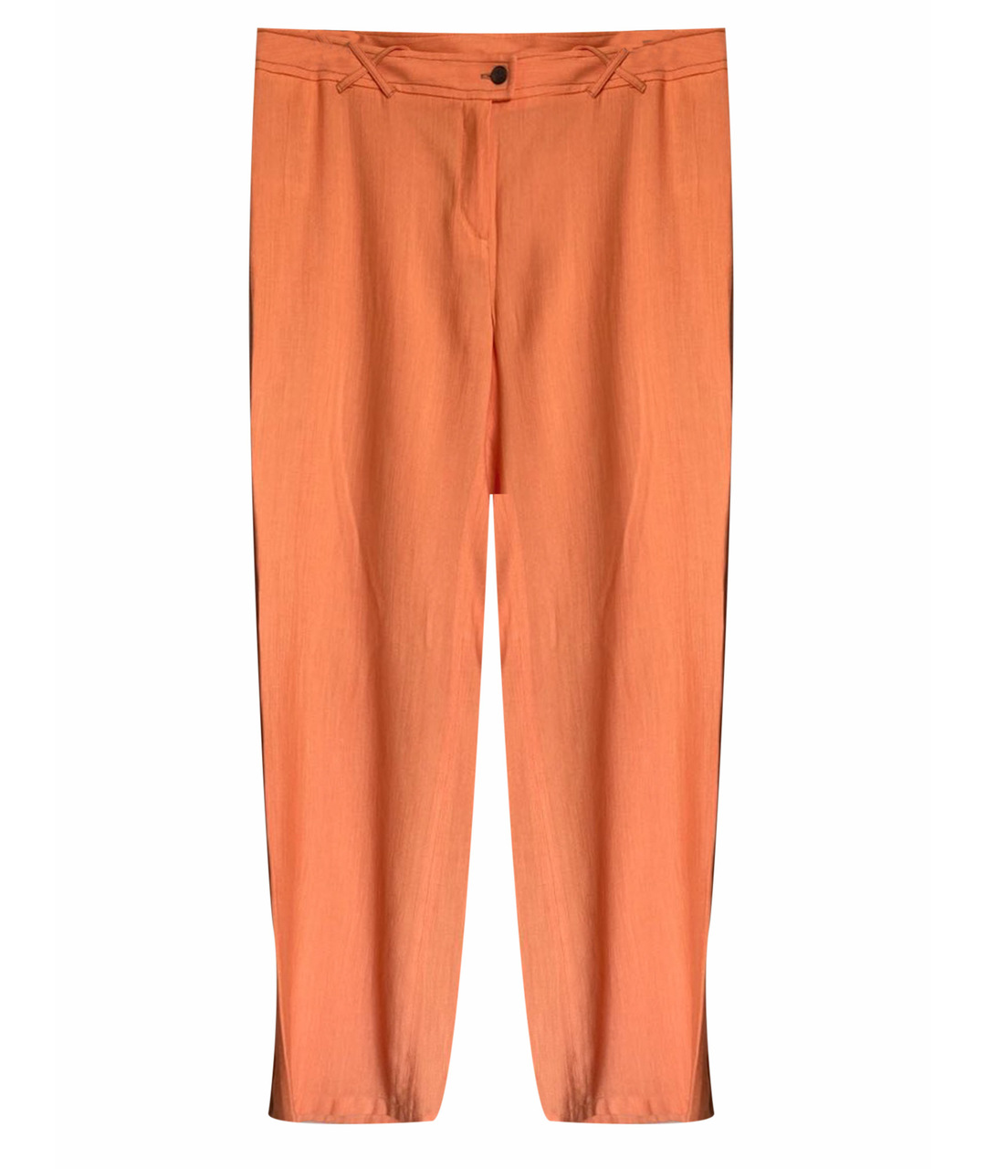 TORY BURCH Оранжевое хлопковые прямые брюки, фото 1