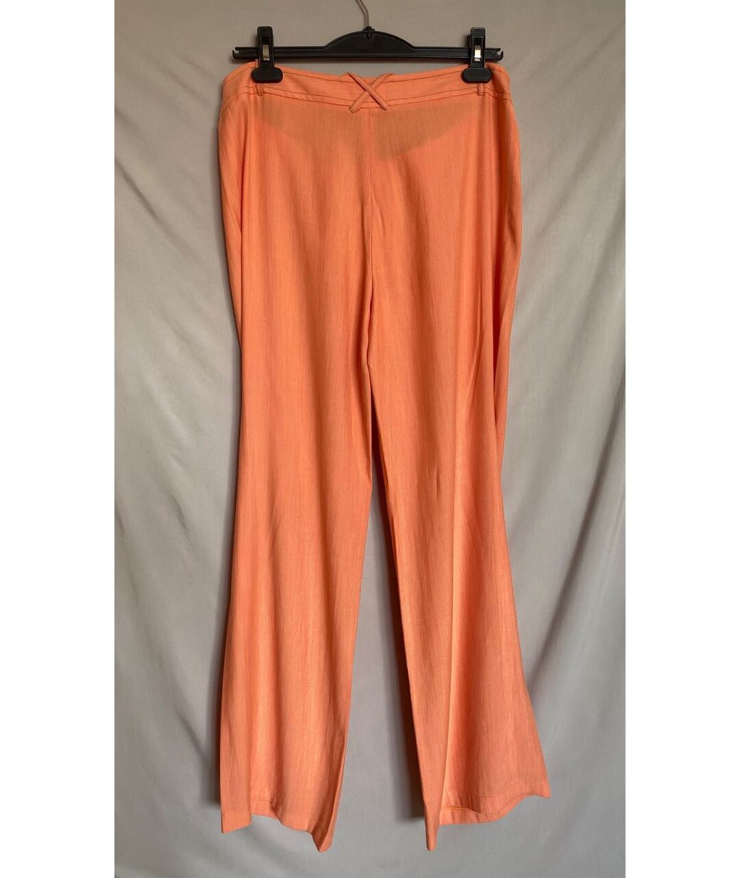 TORY BURCH Оранжевое хлопковые прямые брюки, фото 2