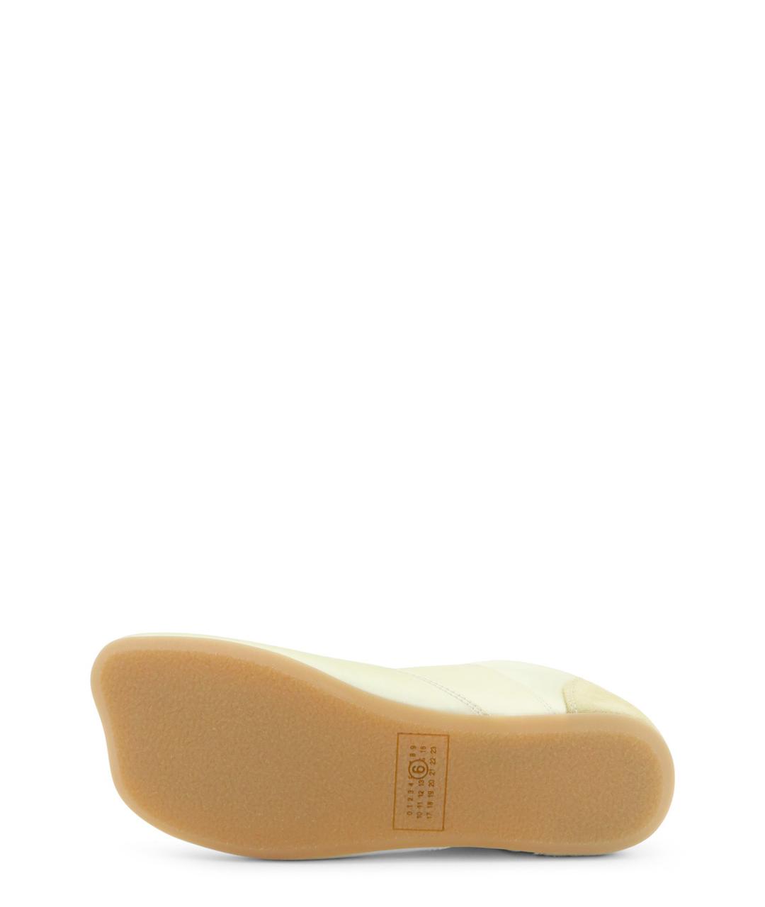 MM6 MAISON MARGIELA Бежевые синтетические кроссовки, фото 4
