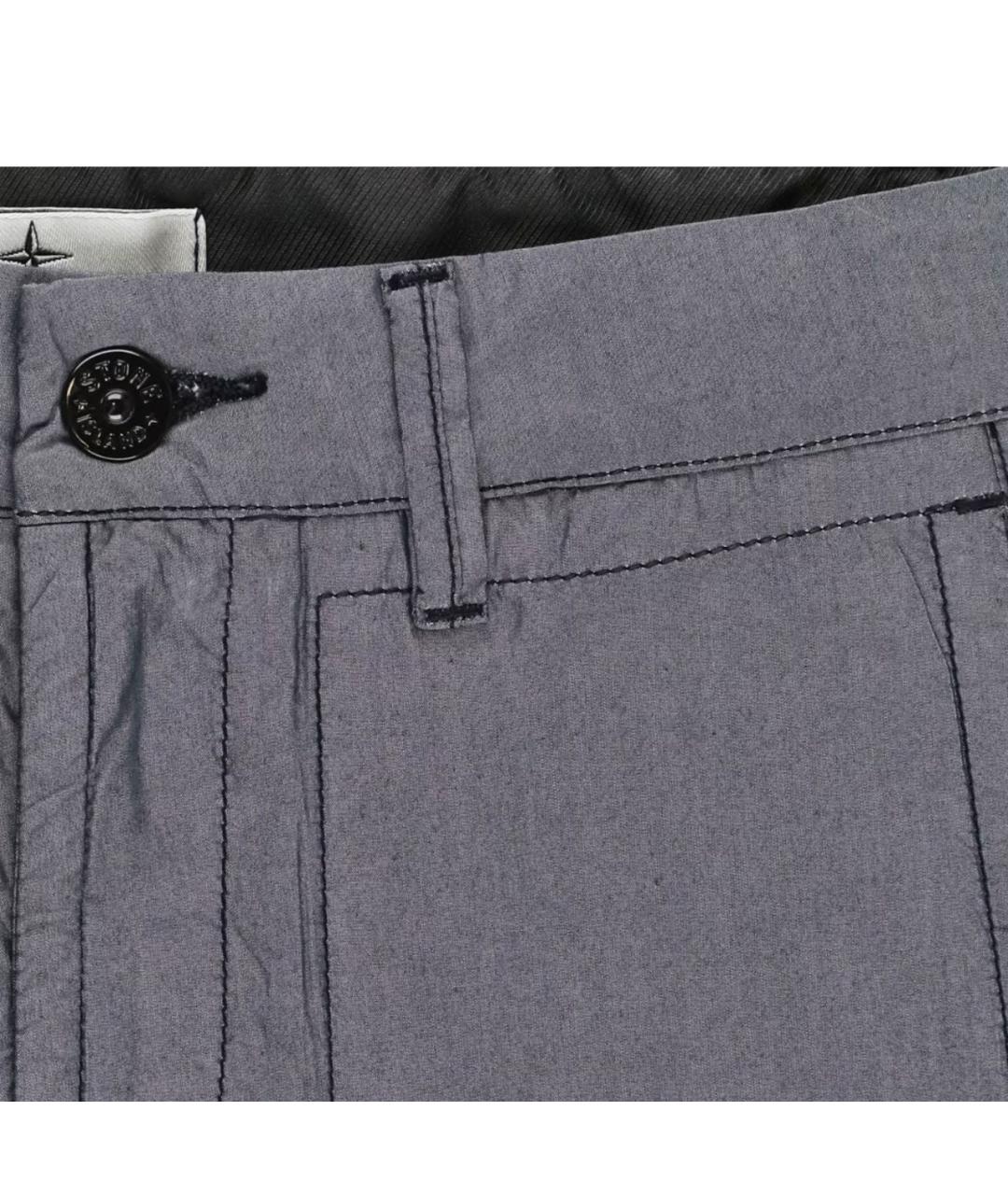 STONE ISLAND Серебряные хлопковые детские шорты, фото 3
