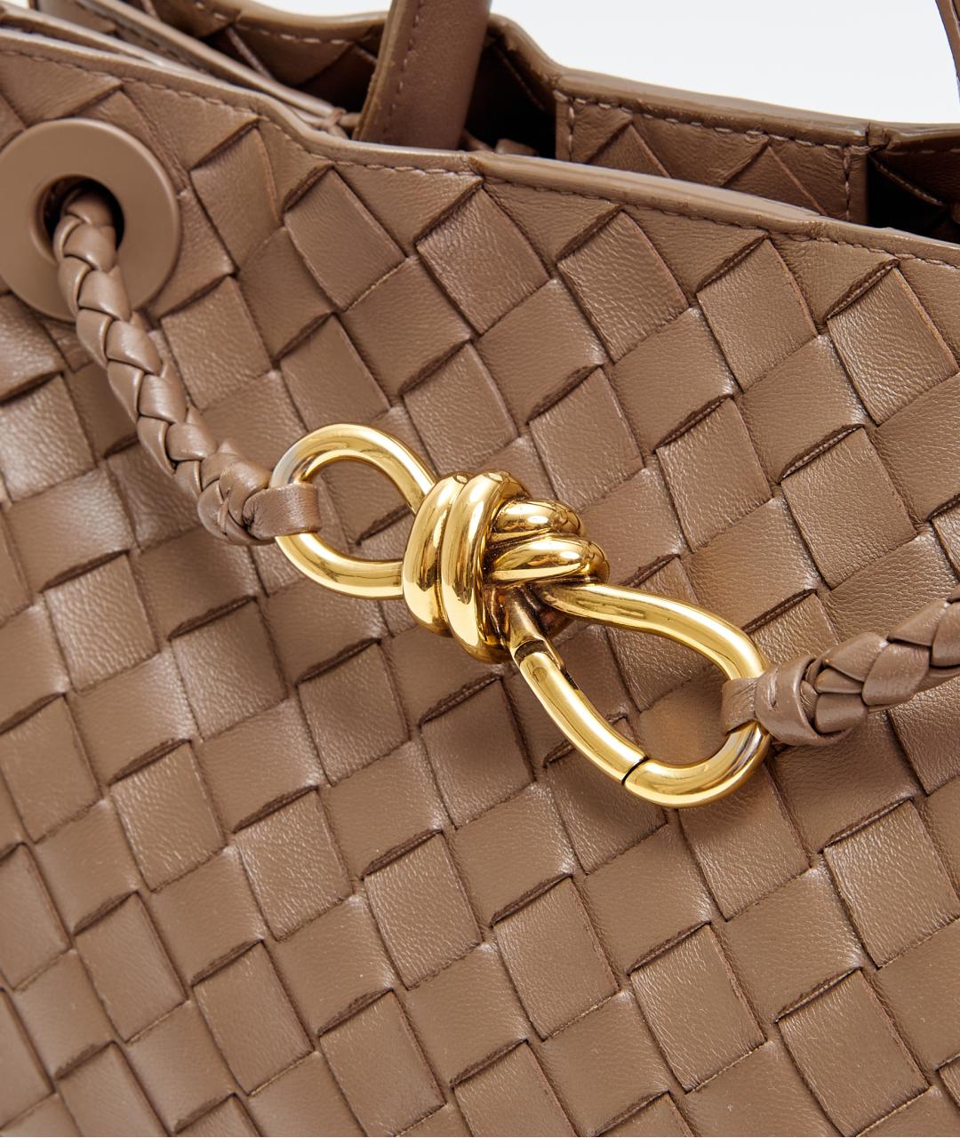 BOTTEGA VENETA Коричневая кожаная сумка тоут, фото 4