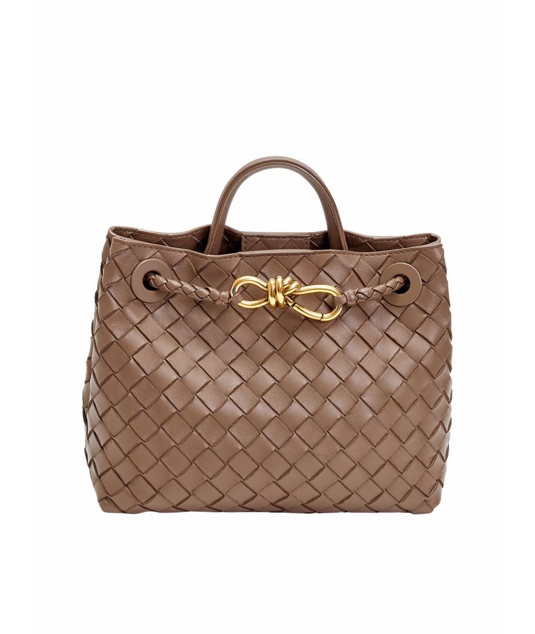 BOTTEGA VENETA Коричневая кожаная сумка тоут, фото 1